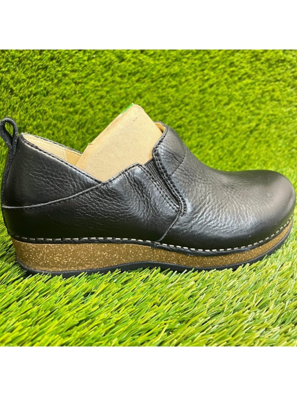 Dansko Meara Womens Size 5.5 Black Classic Leather Professional Clogs Shoes